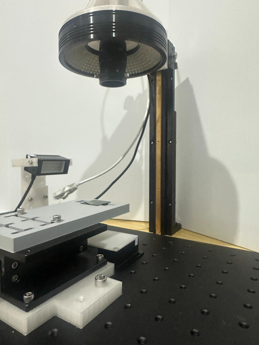 Underneath Illuminated Thin Film Sample